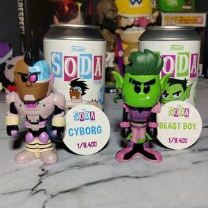 FUNKO SODA - Cyborg and Beast Boy Common Vinyl Sodas